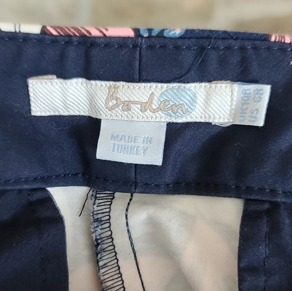 BODEN 6 Richmond Crop Ankle Floral Pants - Picture 5 of 6